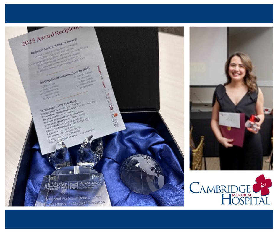 Award and Dr. Stoltz