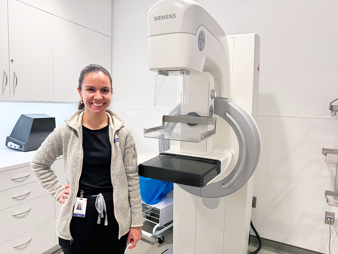 Dr. Inga radiologist, Mammogram equipment