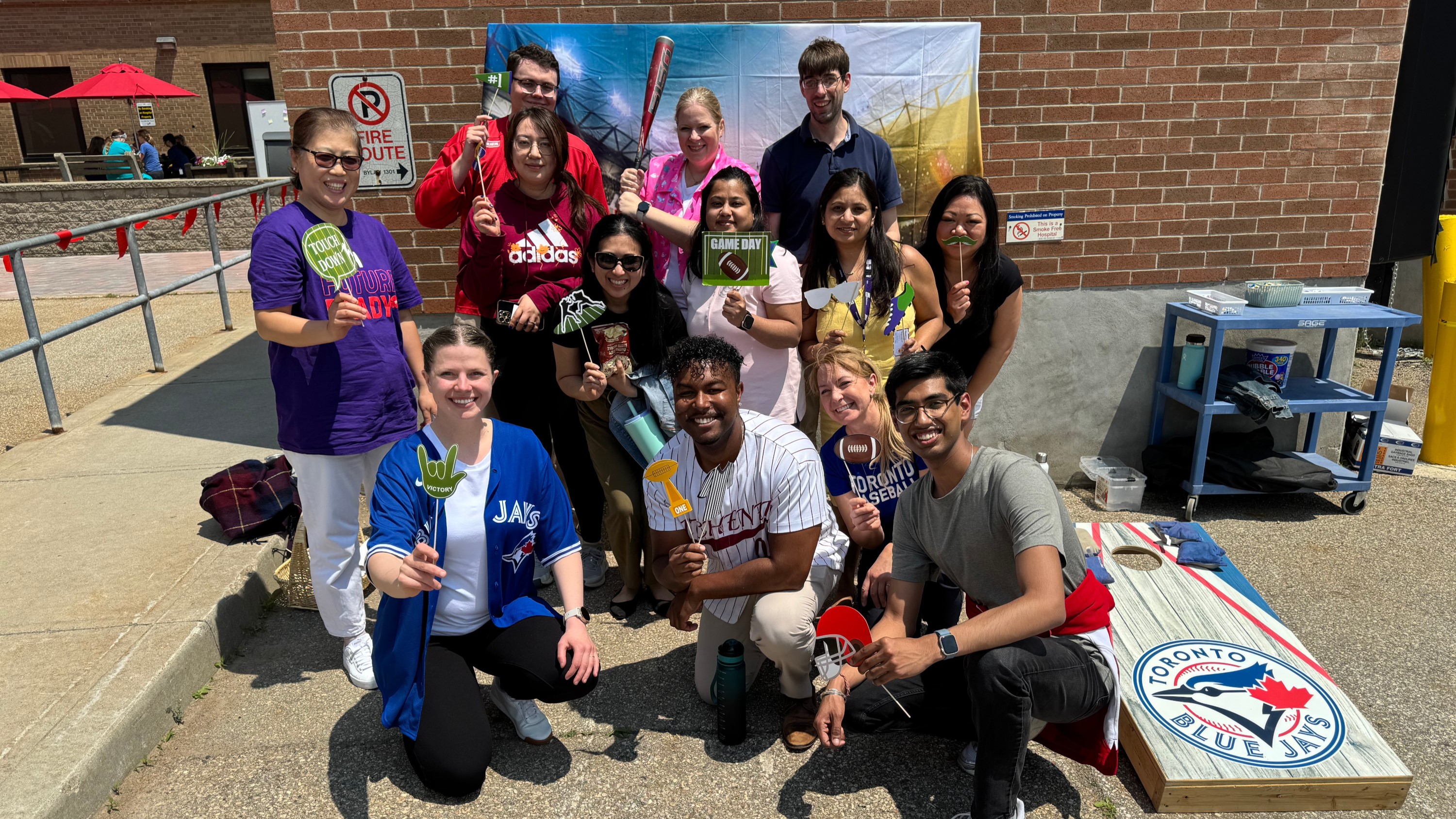 CMH staff enjoying the summer june bbq in appreciation of the cmh team