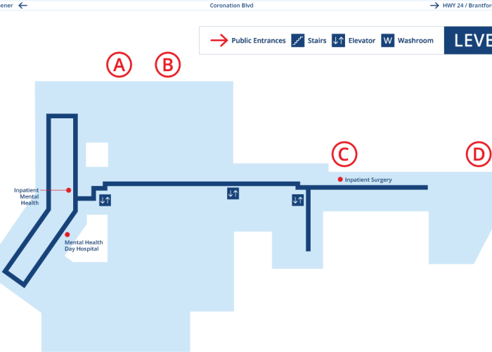 Wayfinding Cambridge Memorial Hospital